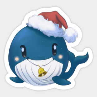 Cute Whale Drawing Sticker